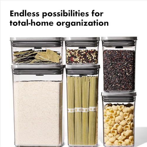 OXO Steel POP Grey Food Storage Containers 6-Piece Set with Labels
| OXO Steel POP Grey Containers for Food Storage
| O
