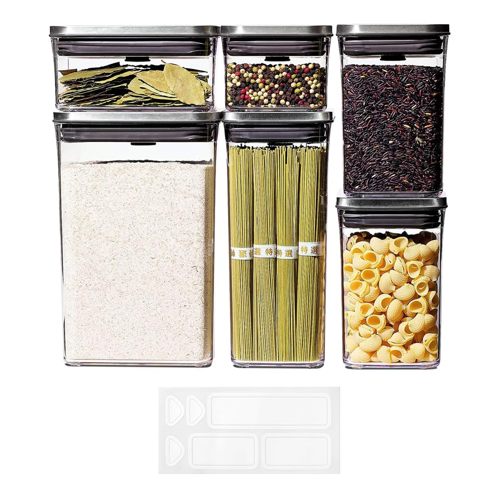 OXO Steel POP Grey Food Storage Containers 6-Piece Set with Labels
| OXO Steel POP Grey Containers for Food Storage
| O